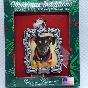 Dog Bone Picture Frame Christmas Tree Ornament